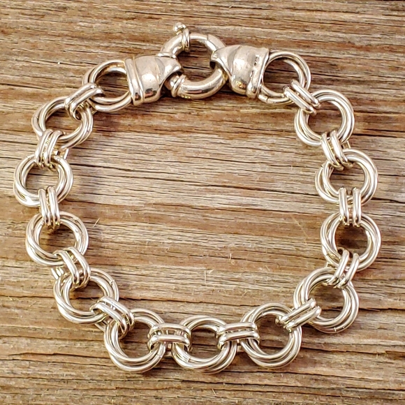 Jewelry - Sterling Mobius Flower Chainmaille Link Bracelet